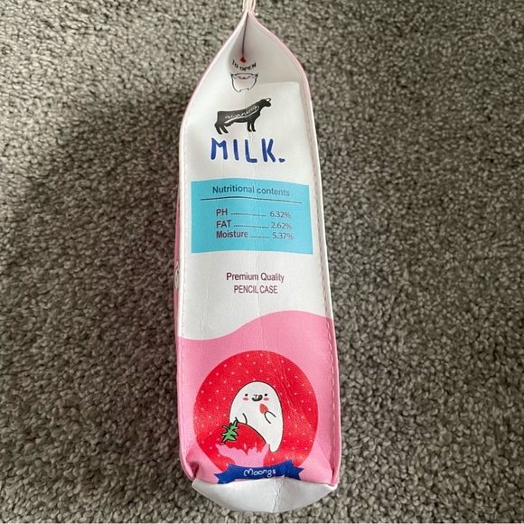 3/$25 Strawberry Milk Pencil Case - Picture 3 of 4